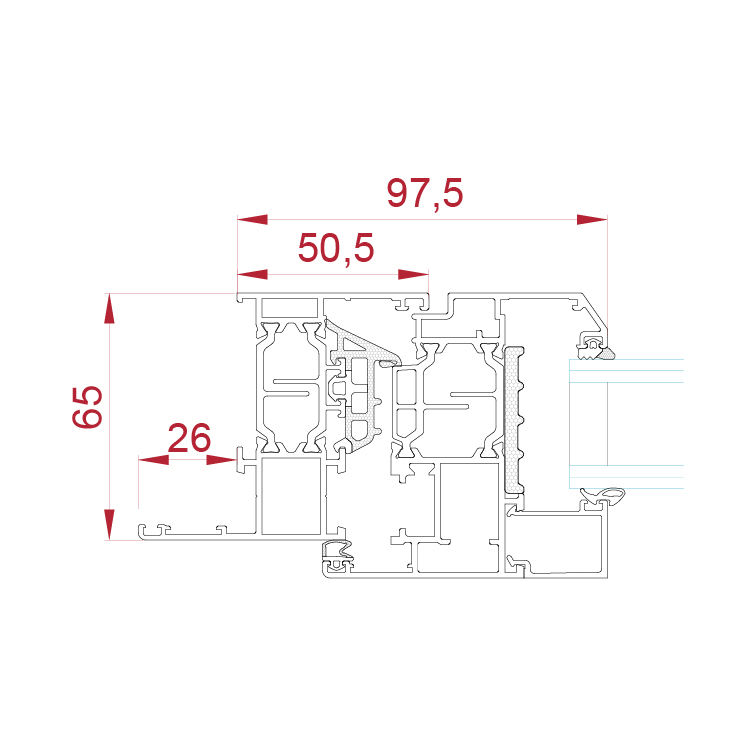 Anta sgusciata alu start 65s