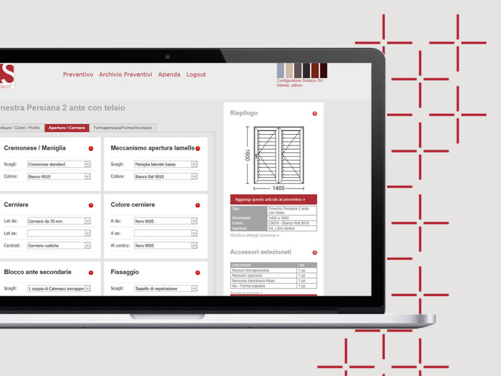 Configuratore prodotti Solazzo